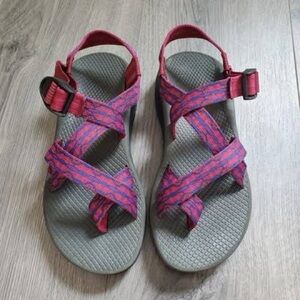 Chaco Z2 Classic Sandals Womens 7 Purple Pink Adjustable Hiking Outdoor Shoes